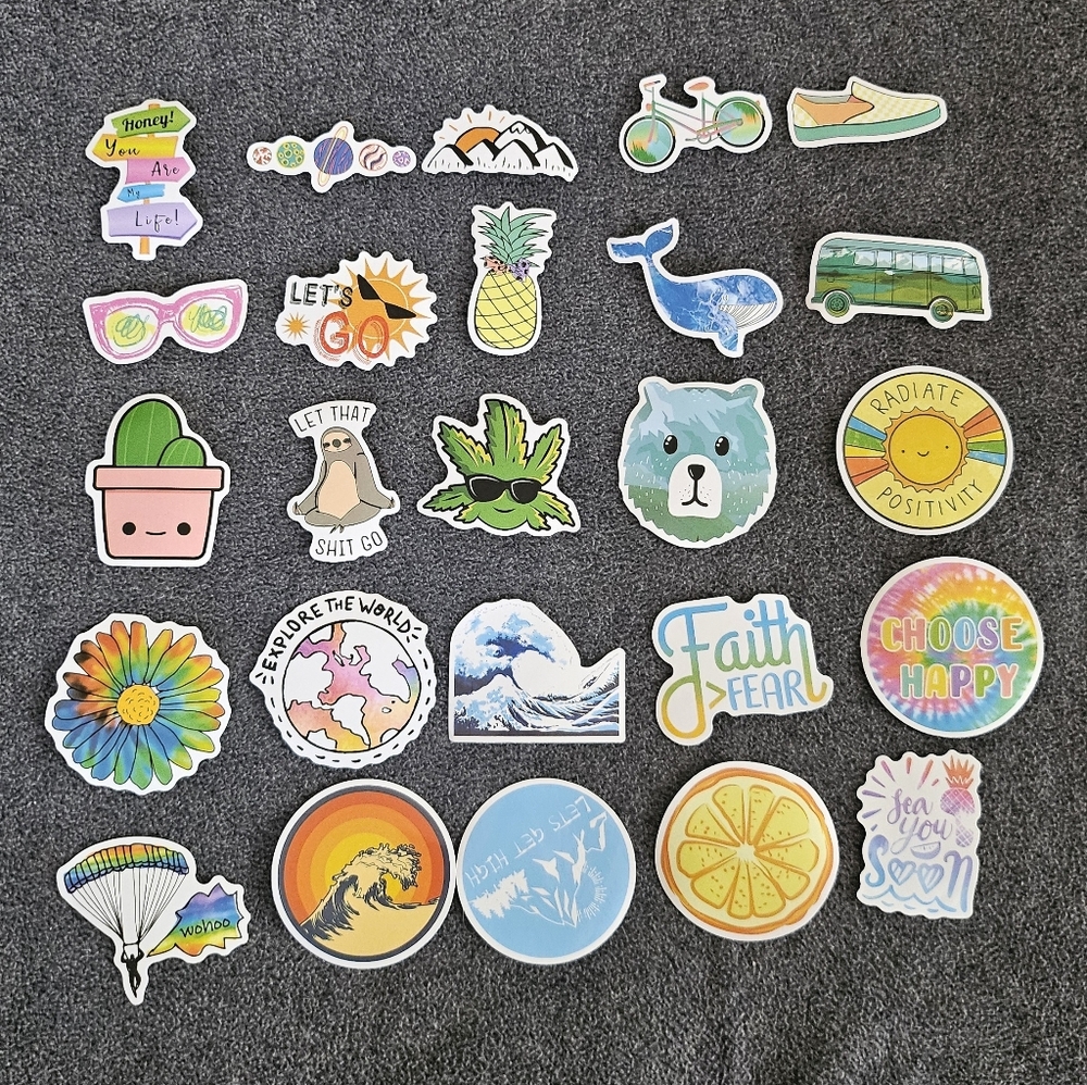 Outdoorsy adventures stickers 25pc, Journaling, stationary